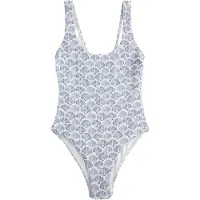 Next Traje de baño azul claro / blanco