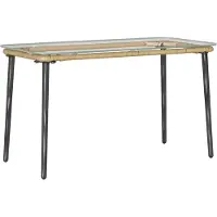 vidaXL Mesa de jardín, color natural, 80 x 40 x 45 cm, fabricada en polirratán