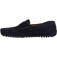 Hackett London para hombre. HMS200080 Mocasines de Piel Driver Saddle marino (45), Plano, Ninguno, Casual, Fiesta, Clásico, o