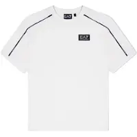 Emporio Armani para niño. 7B000251_AF10375 Camiseta Single blanco (16Años= 168cm), Casual, Algodón, Manga corta, moda infantil, outlet 2026.