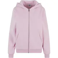 Urban Classics Sudadera con cremallera rosa claro