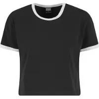 Urban Classics Camiseta negro / blanco