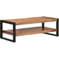 Prolenta Maison Exclusive - Mesa de centro de 120x55x40 cm, hecha de madera maciza de acacia