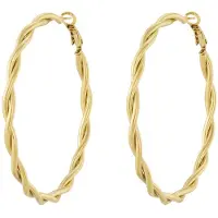 Cala Rose Pendientes 'TWIST HALO' oro