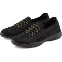 LASCANA Zapatillas sin cordones amarillo / negro