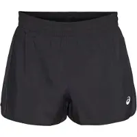 Asics - Women's Core Split Short - Pantalones cortos de running size XL, negro