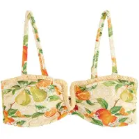 Ted Baker Top de bikini 'Fruit' amarillo / verde / naranja / blanco