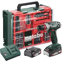 Metabo BS 18 Quick Set 602217710: Taladro atornillador inalámbrico de 18 V, 2 Ah, con batería de iones de litio y motor sin escobillas, incluye 2 [unidades/piezas]