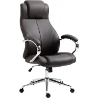 BellaFurn Silla de oficina ergonómica, sillón de ejecutivo, sillón tapizado para la pareja: diseño atemporal | Color: marrón