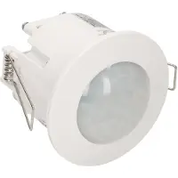 ORNO-POLSKA Sensor de movimiento de 1200W con un rango de detección de 360° para techos suspendidos / lente del sensor ajustable / color blanco. Modelo: OR-CR-207