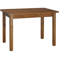 Koma Tools Mesa de comedor, pino macizo, 100 × 60 cm, tono roble
