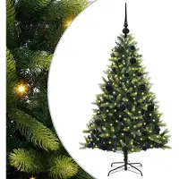 Syfax Árbol de Navidad Artificial Articulado 150 LEDs Verde 120 cm