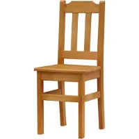 Koma Tools Silla de comedor, pino macizo, tono aliso, altura 90 cm