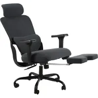 BellaFurn Silla de oficina ergonómica – Silla de escritorio – Máximo confort al sentarse, reposacabezas ajustable