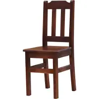 Koma Tools Silla de comedor, pino macizo, tono calvados, altura 90 cm