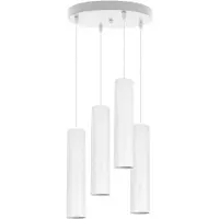 Light11 HOME Lámpara colgante moderna, color blanco, con tecnología LED