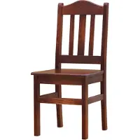 Koma Tools Silla de comedor, pino macizo, tono calvados, altura 96 cm