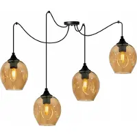 Light11 HOME Lámpara colgante moderna con estructura de vidrio y filamentos