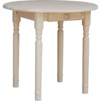 Koma Tools Mesa redonda II, madera de pino, Ø 90 cm, sin tratar