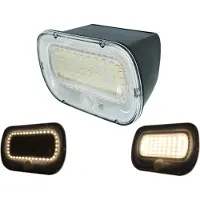 Eco-Light Luminaria LED para fachadas, 4000K, 200 lúmenes, IP54, con sensor de movimiento PIR y de luz ambiental