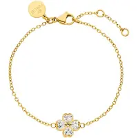 Purelei Pulsera 'Cuore' oro / transparente