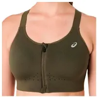 Asics - Women's Road Combination Zip Bra - Sujetador deportivo size 70 - Cup: D, marrón