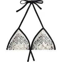 Rockett St George Top de bikini negro / offwhite
