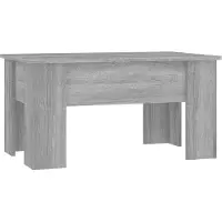 Syfax Mesa de centro madera de ingeniería gris Sonoma 79x49x41 cm