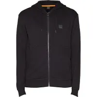 BOSS para hombre. 50508578 Sudadera con capucha y cremallera negro (S), Casual, Algodón, outlet 2026.