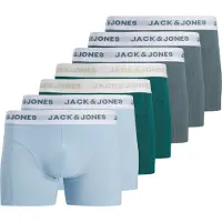 Jack & Jones Calzoncillo boxer 'JACDean' azul claro / gris basalto / esmeralda
