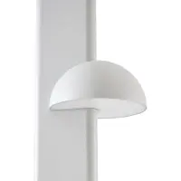 LUCANDE Lámpara exterior LED Velira, gris claro, 220 cm, 3 luces.