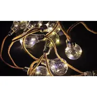 STREND PRO Guirnalda solar Solar Bulb, 10x LED, forma de bombilla, L-3,8 m