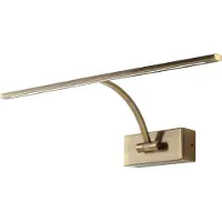Alpinaluz Aplique de pared LED "DALI" para cuadros, 8W, 455mm, luz cálida de 2700K, ángulo de iluminación ajustable, superficie en bronce envejecido