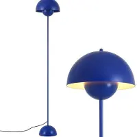 Alpinaluz Lámpara de pie "SHAROM", diseño escandinavo moderno en forma de zeta, metal, casquillo E27