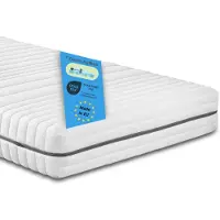Bodyprotect Colchón de espuma fría ergonómico de 7 zonas, 90 x 200 cm, H2, 18 cm de grosor, colchón reversible, Vital Protect