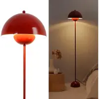 Alpinaluz Lámpara de pie de diseño nórdico, modelo Burbudeo, inspirada en "Flowerpot", con base parabólica. Enchufe E27, ideal para salones, comedores y dormitorios
