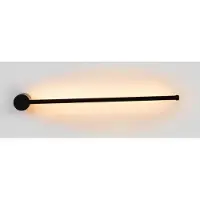 Alpinaluz Aplique de pared lineal minimalista "AXIS" - 10W LED, 60 cm, metal, giratorio 360°, luz cálida 2700K