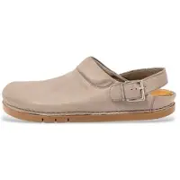 Art unisex. 1202411EW003_039 Zuecos de piel Roma Cinder gris (36), Plano, Hebilla, Casual, outlet 2026.