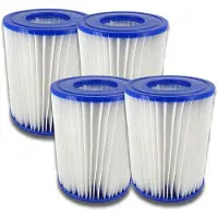 Bestway Juego de 4 filtros para piscina, tamaño 2, 58094. Cartucho de filtro, elemento filtrante, limpieza