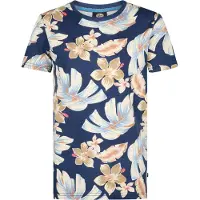 Petrol Industries Camiseta 'Fisherway' azul / mezcla de colores