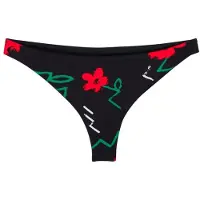 Quiksilver - Women's Viacha Bottom - Parte inferior de bikini size XS, negro