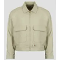 Dickies Cazadora HEMP TWILL TRUCKER JACKET EUCALYPTUS hombre - Beige - EU XL