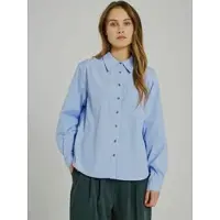Norr Blusa 'No' azul / gris / offwhite