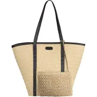 Janice Bolsa de playa ' Makati ' beige / negro
