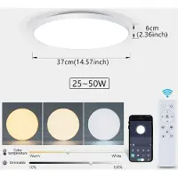 OEM Lámpara de techo, regulable, con mando a distancia, pantalla blanca