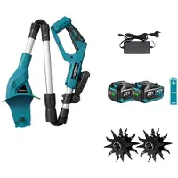 OEM Fresadora de jardín, diseño inalámbrico, carcasa ligera, juego de 2 baterías de 3.0Ah