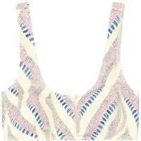 Picture - Women's Wahine Printed Top - Parte superior de bikini size XL, blanco