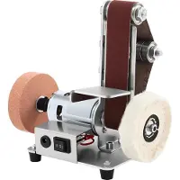 OEM Amoladora de mesa eléctrica, con control de velocidad de 7 niveles, diseño compacto, color BLANCO