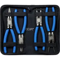 CCLIFE , juego de 4 pinzas para anillos de retención de 150 mm, incluye pinzas para anillos de retención, pinzas de seguridad, longitud de 150 mm