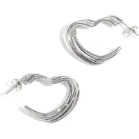 Cala Rose Pendientes 'WAVY HEART' oro